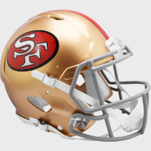 San Francisco 49ers Full Size Authentic 1964 to 1995 Speed Throwback Football Helmet - NFL - Helmets