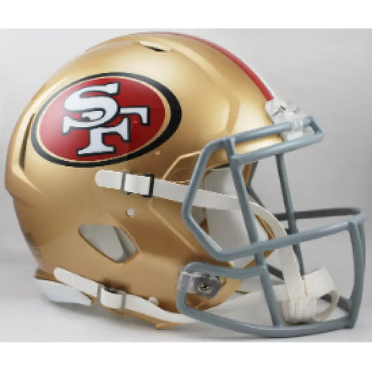 San Francisco 49ers Full Size Authentic Revolution Speed Football Helmet - NFL - Helmets