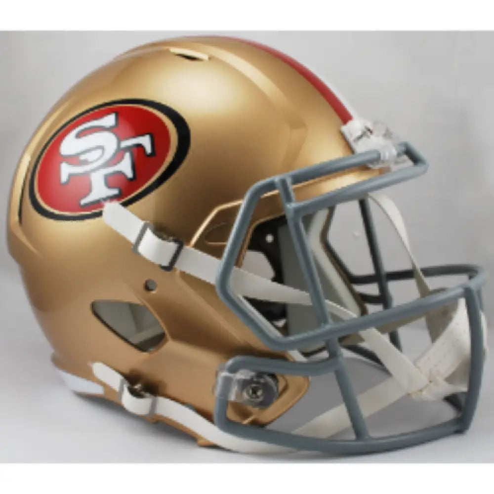San Francisco 49ers Full Size Speed Replica Football Helmet- NFL - Helmets