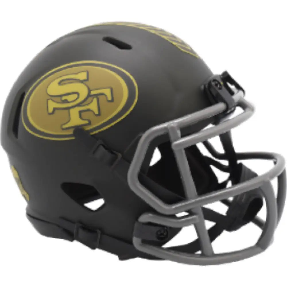 San Francisco 49ers NFL Mini Speed Football Helmet SALUTE TO SERVICE 4 - Helmets