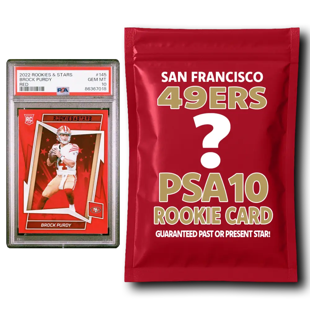 San Francisco 49ers PSA 10 Graded Rookie Card Mystery Pack - Football Mystery
