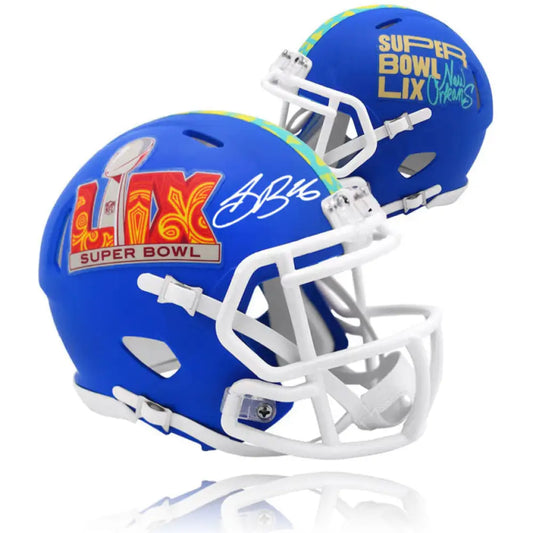 Saquon Barkley Philadelphia Eagles Autographed Super Bowl LIX Football Mini-Helmet - Football Memorabilia