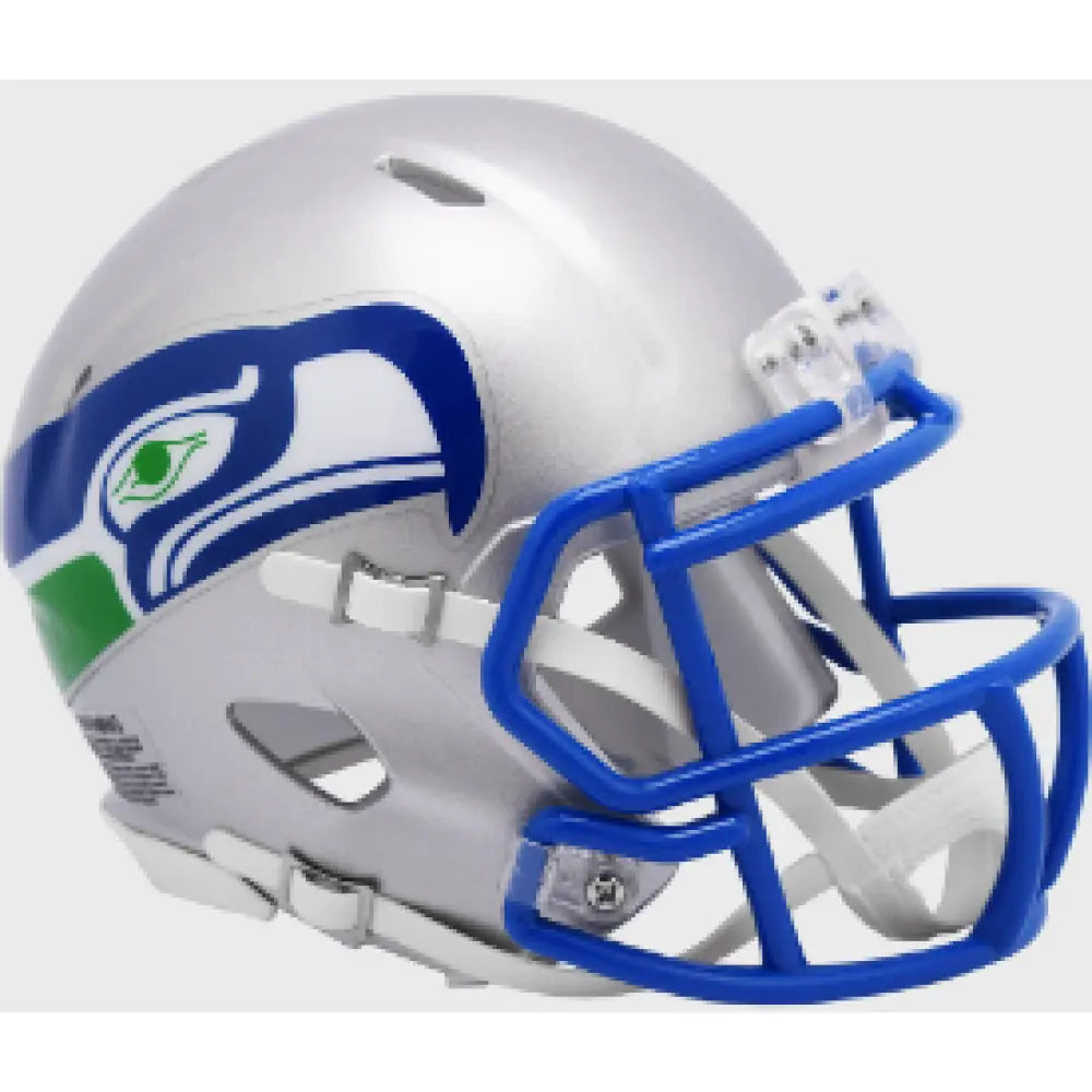 Seattle Seahawks 1983 to 2001 Riddell Mini Speed Throwback Helmet - NFL - Helmets