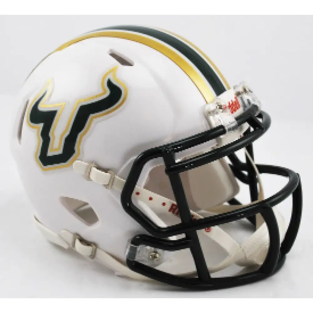 South Florida Bulls NCAA Mini Speed Football Helmet White - NCAA - Helmets