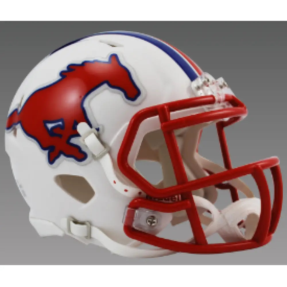 Southern MeB40:B1070thodist (SMU) Mustangs NCAA Mini Speed Football Helmet - NCAA - Helmets
