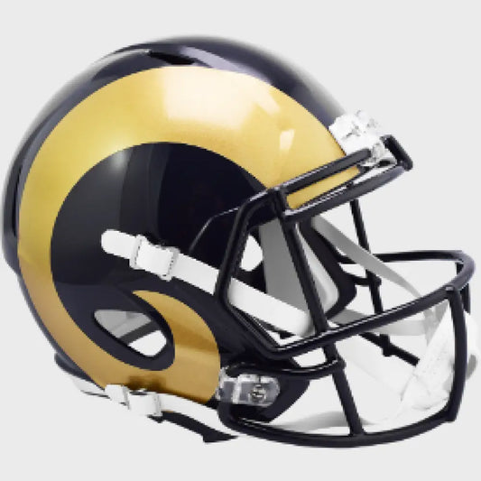 St. Louis Rams 2000 to 2016 Speed Replica Throwback Helmet NFL. - Helmets