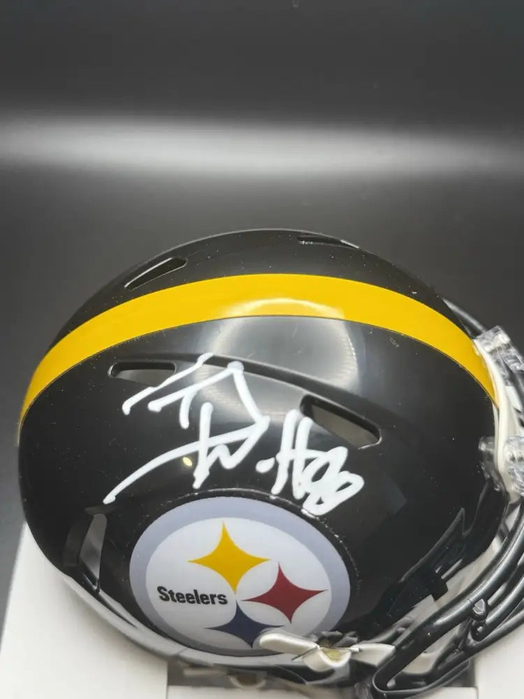 T.J. Watt Autographed Pittsburgh Steelers Mini Helmet – Beckett Witnessed COA
