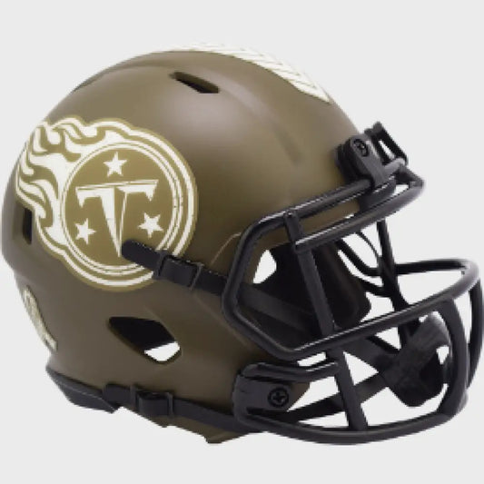 Tennessee Titans SALUTE TO SERVICE Mini Speed Football Helmet - NFL - Helmets