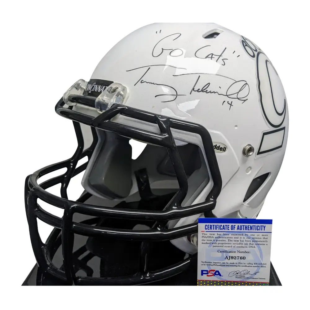 Tommy Tubberville Autographed Cincinnati Bearcats Helmet - Football Memorabilia