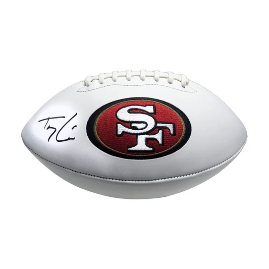 Trey Lance Autographed Hand Signed San Francisco 49ers Logo Football - BAS Beckett Authentication - Football Memorabilia