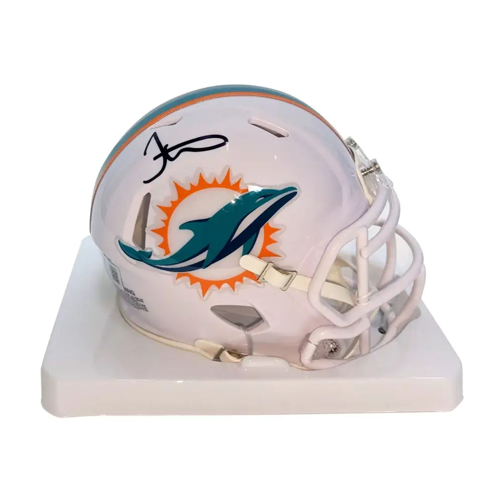 Tyreek Hill Autographed Dolphins Speed Mini Helmet - BAS - Football Memorabilia