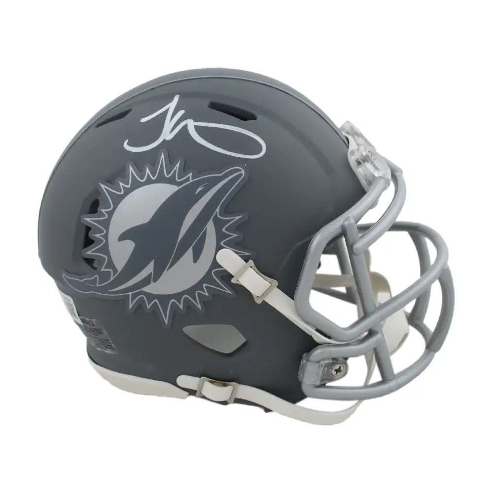 Tyreek Hill Autographed Miami Dolphins Riddell Slate Mini Helmet - Football Memorabilia