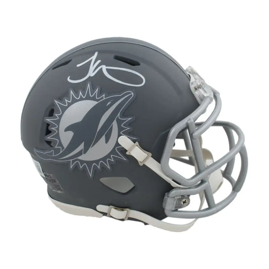Tyreek Hill Autographed Miami Dolphins Riddell Slate Mini Helmet - Football Memorabilia