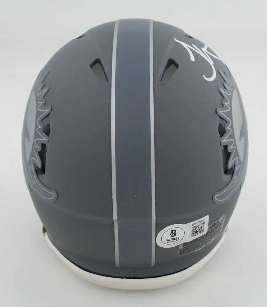 Tyreek Hill Autographed Miami Dolphins Riddell Slate Mini Helmet - Football Memorabilia