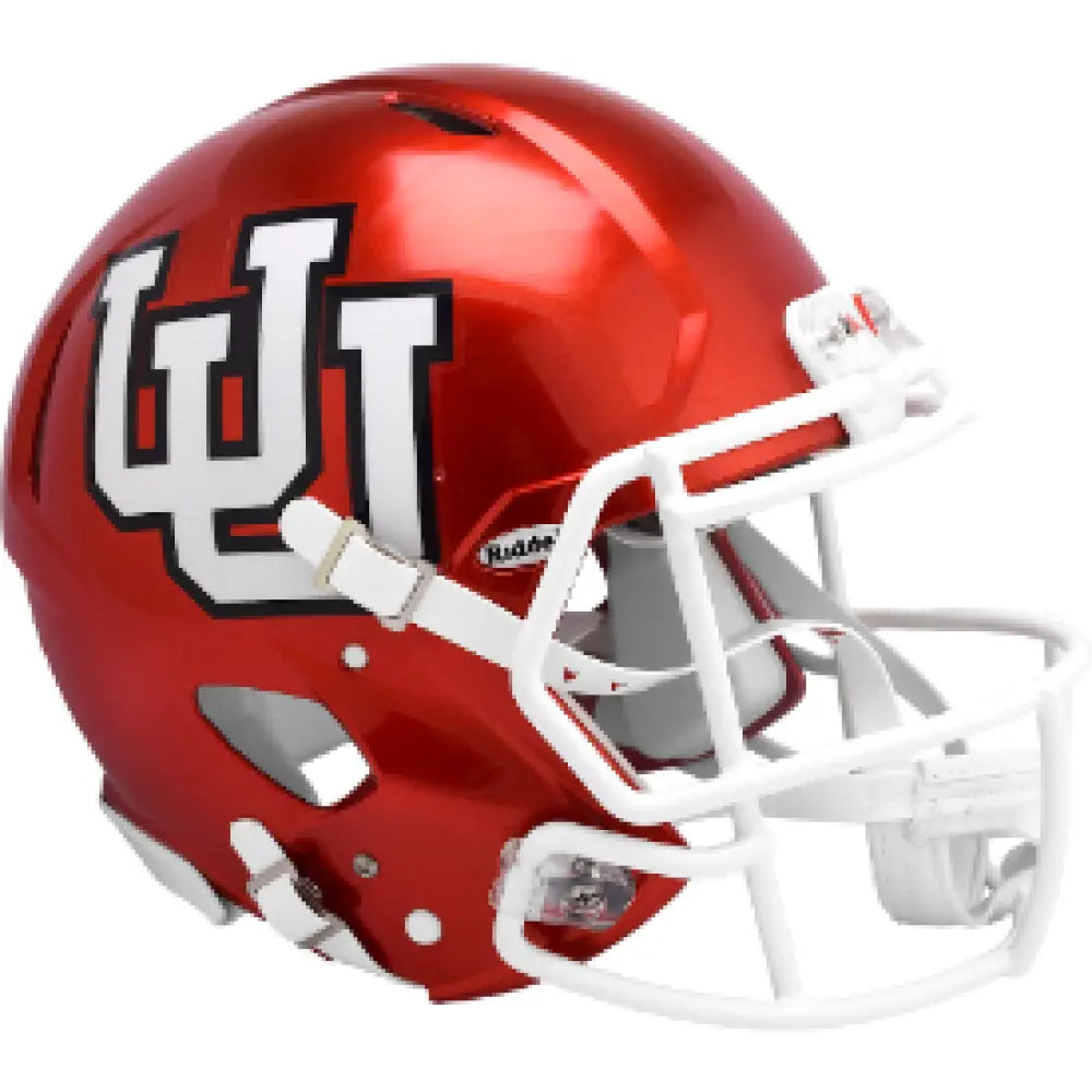 Utah Utes Full Size Authentic Speed Football Helmet Red UU NCAA - Helmets
