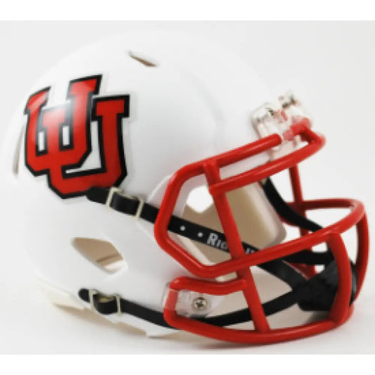 Utah Utes NCAA Mini Speed Football Helmet Interlocking UU - NCAA - Helmets