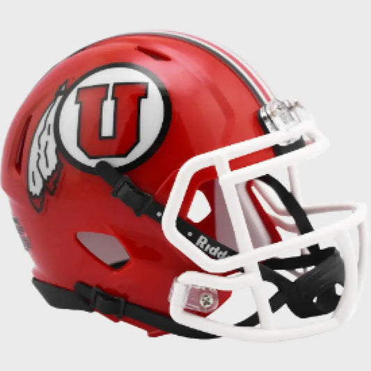 Utah Utes NCAA Mini Speed Football Helmet Radiant Red - NCAA - Helmets