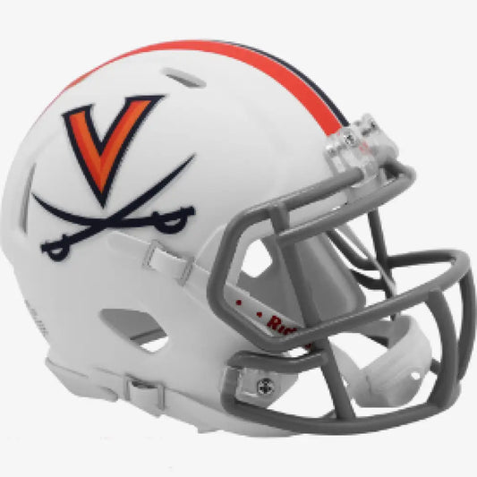 Virginia Cavaliers NCAA Mini Speed Football Helmet Matte White - NCAA - Helmets
