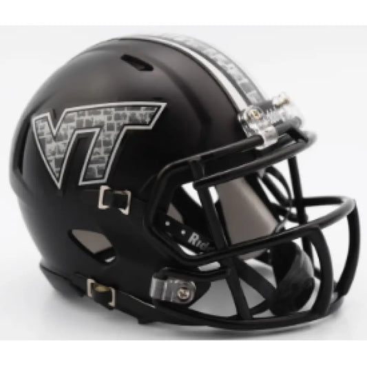 Virginia Tech Hokies NCAA Mini Speed Football Helmet Matte Black - NCAA - Helmets