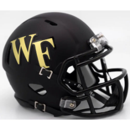 Wake Forest Demon Deacons NCAA Mini Speed Football Helmet Matte Black - NCAA - Helmets