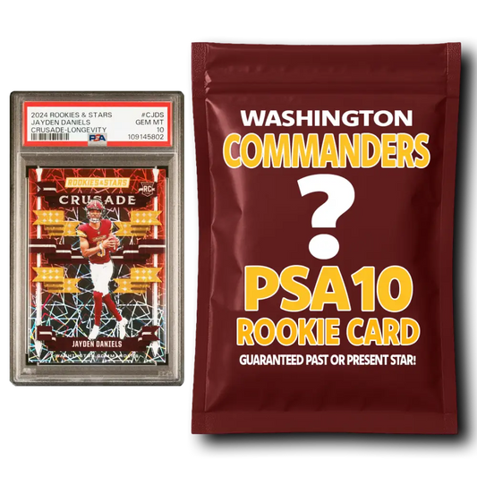 Washington Commanders PSA 10 Graded Rookie Card Mystery Pack - Football Mystery