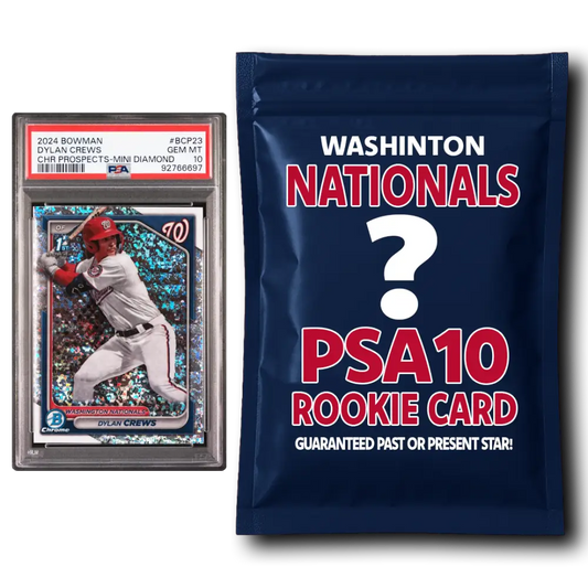 Washington Nationals PSA 10 Graded Rookie Card Mystery Pack - Baseball Mystery Boxes – Sealed Packs Cards & Collectibles