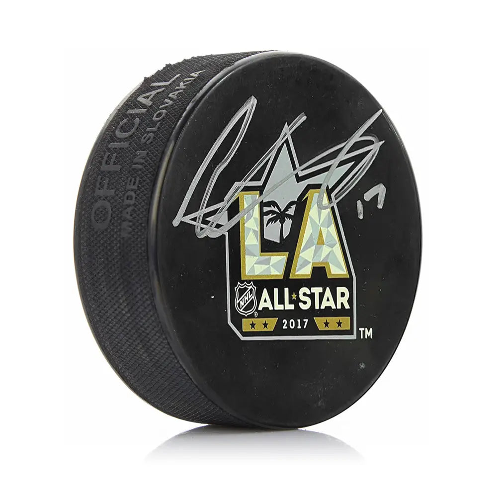 Wayne Simmonds Autographed Philadelphia Flyers 2017 All-Star Game Logo Puck - Hockey Memorabilia