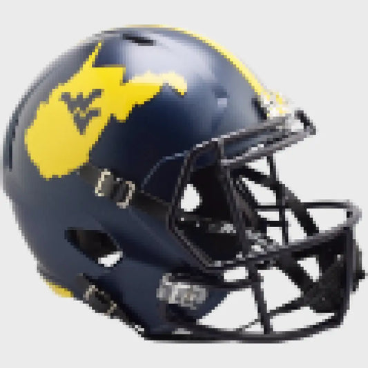 West Virginia Mountaineers Speed Replica Football Helmet 2023 Country Roads - NCAA - Helmets